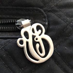 Vera Bradley Black Hipster Quilted Crossbody Bag